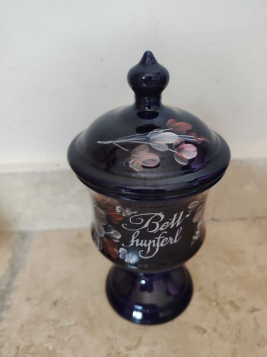 Винтидж купа/ваза за бонбони, Германия, ръчно рисувана