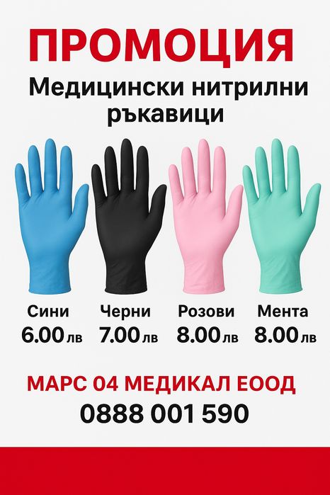 Ръкавици нитрилни