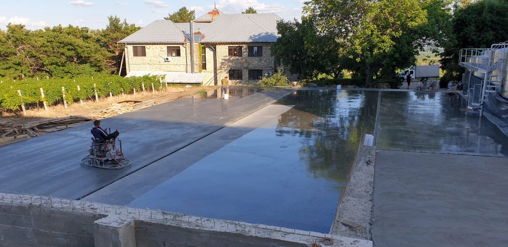 Elicopterizare beton cu Cuart , Șapa din beton industriala, Periat