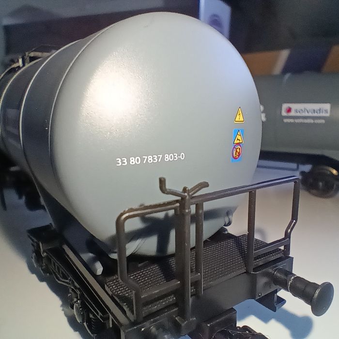 Set 3 Vagoane marfă, cisterne GATX machetă trenuleț electric scara HO