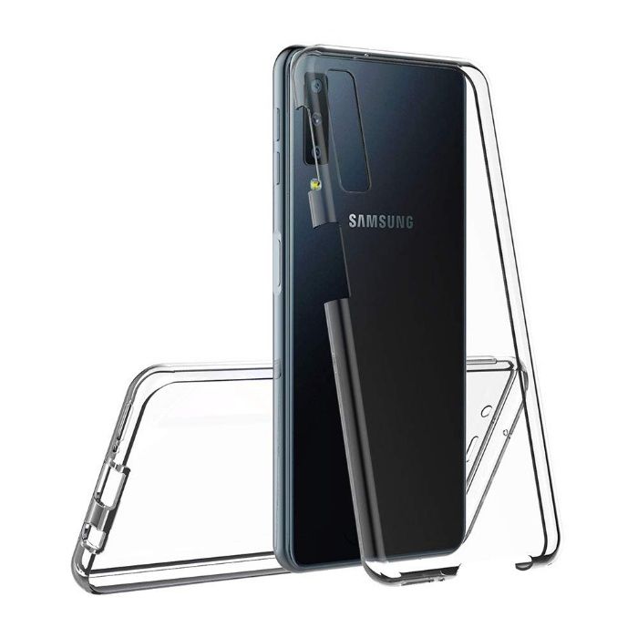 Samsung A10/A40/A50/A70 - Husa Full Cover 360 Fata + Spate Clear