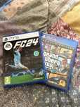 FC 24 (PS5) + GTA 5 (PS4) Нови