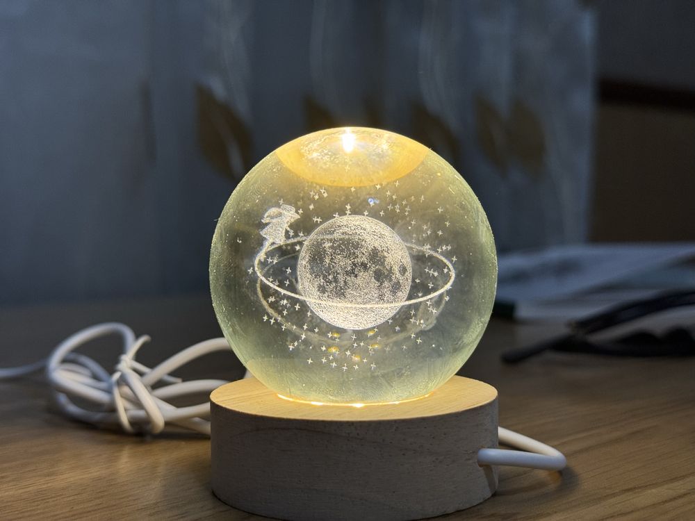 Светильник ночной, с 3D эффектом Луны