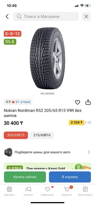 Шины зимние Nokian Nordman RS2 205/65 R15