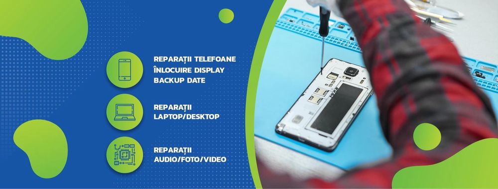 Service Gsm  reparații telefoane pc laptop