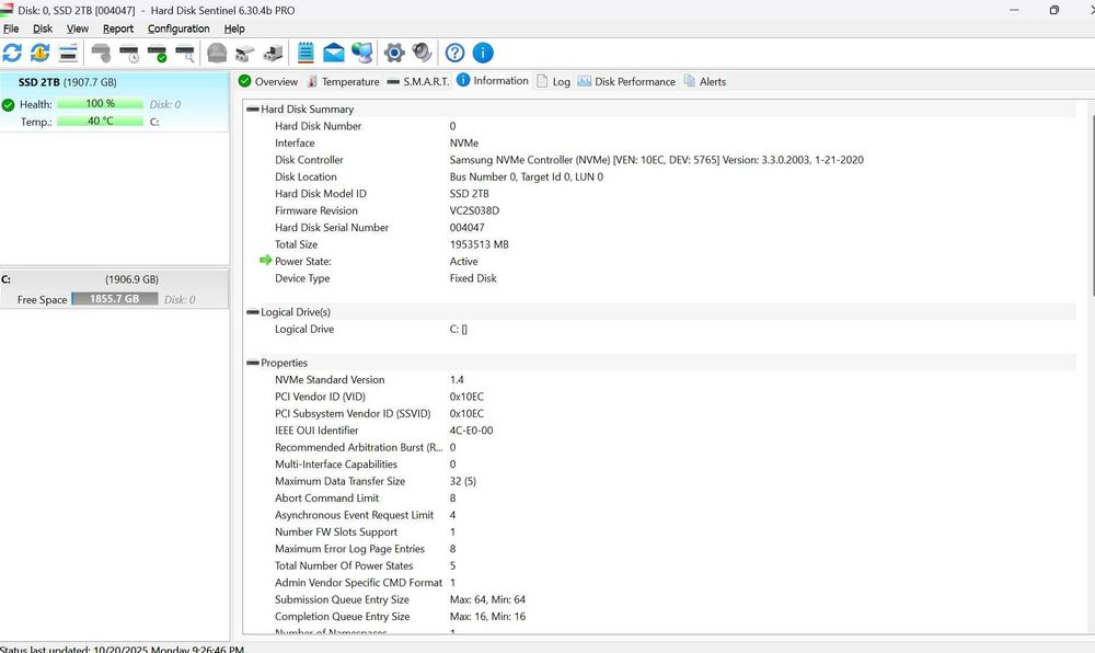 SSD Samsung 990 PRO 2TB, PCIe Gen 4.0 x4, NVMe, M.2, CA NOU