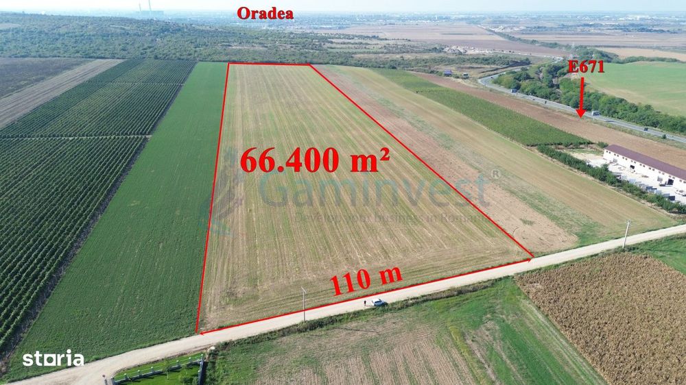 Teren intravilan de vanzare, langa Oradea, Bihor,V4117,Gaminvest