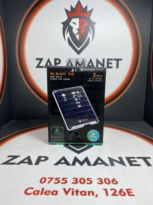 ZAP AMANET VITAN - WD Black P10 - Memorie Xbox - 2TB