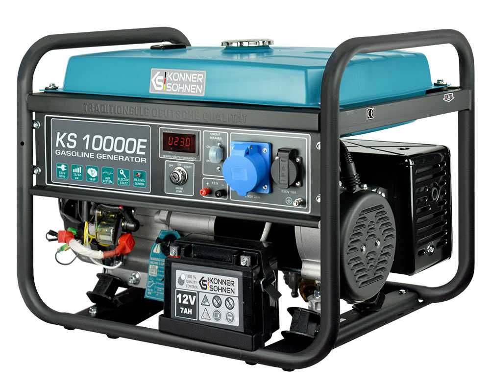 Generator de curent pe benzina monofazat 230V 8,0 kW Konner KS 10000E