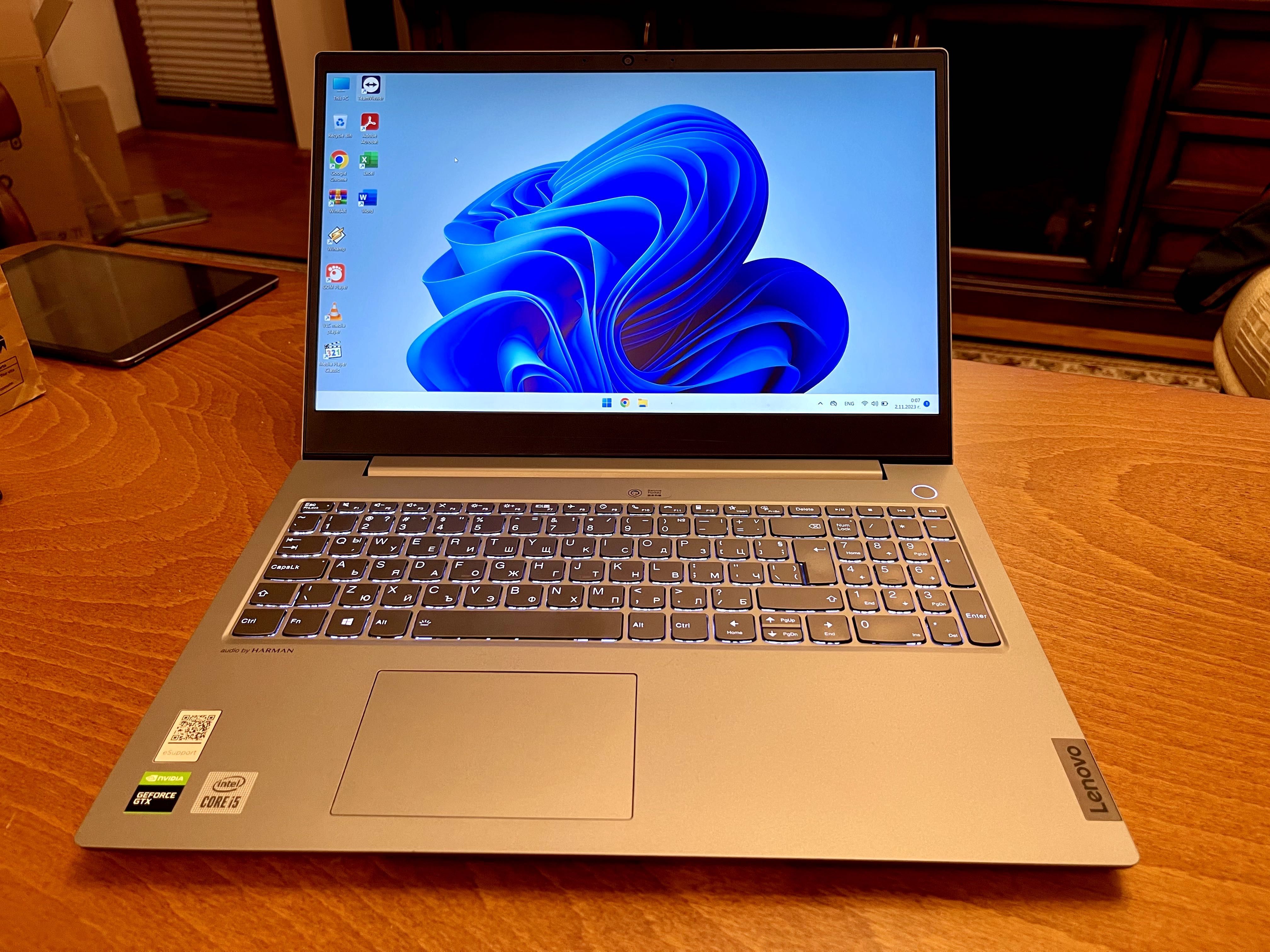 Lenovo ThinkBook 15p i5 Nvidia GTX 1650 4K 16RAM 512SSD Разопакован