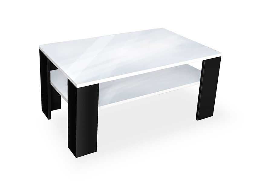 Холна маса Медея / Medea - черно шагре и бял хай глос ПДЧ 100/50/51