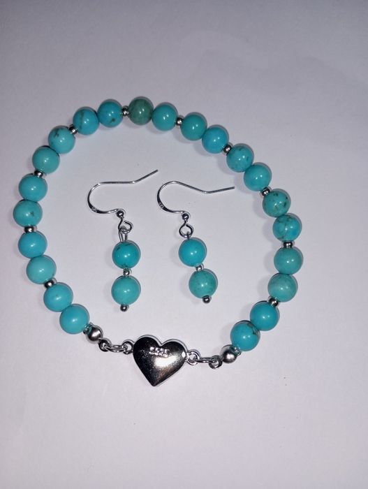 Set din argint cu Turcuaze naturale