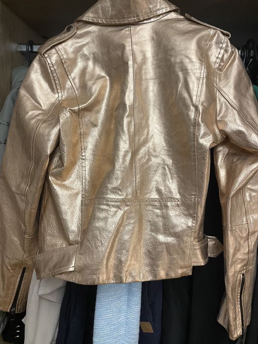 Яке естествена кожа Zara розово злато