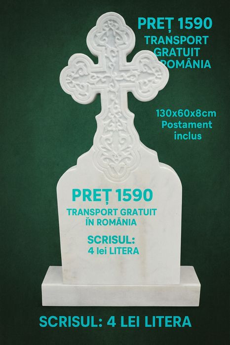 Monumete funerare, transport gratis