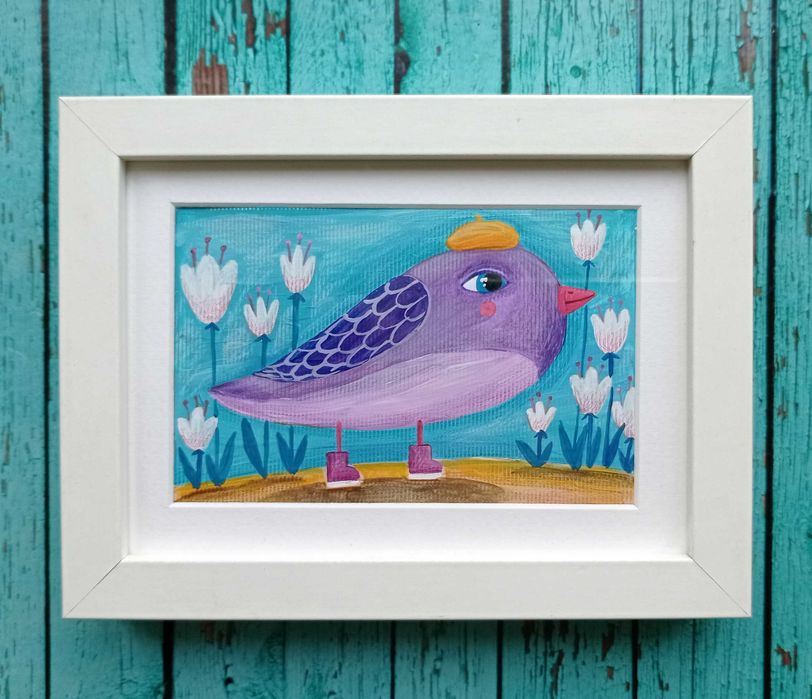 Картина акрилом в рамке