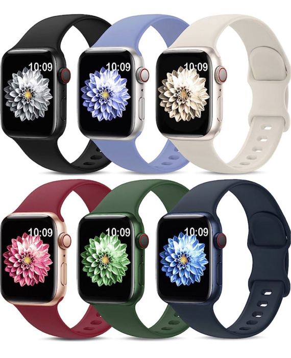 Curea Husa Silicon Soft Colorat Incarcator Ceas Apple Serie 1-10 Ultra