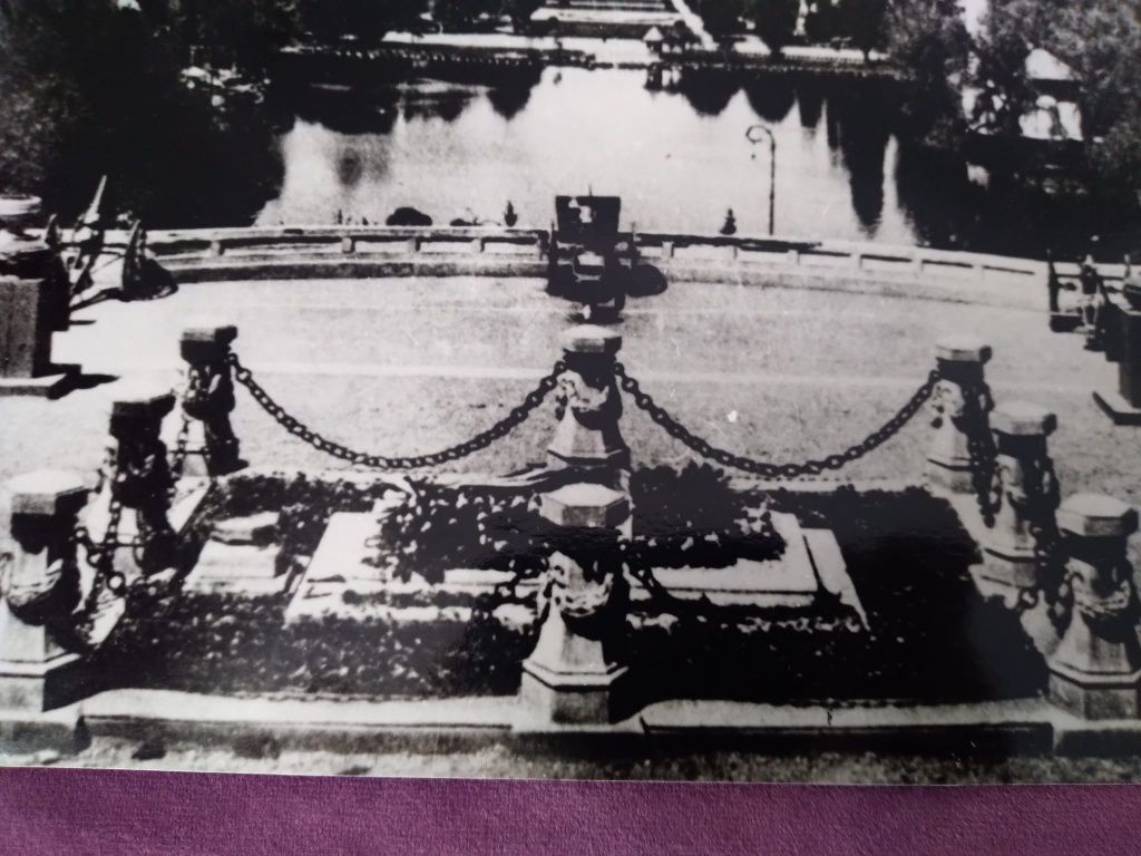 Fotografie 1923 București Mormântul eroului necunoscut Parcul Carol