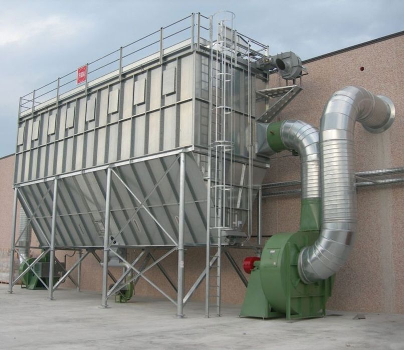 установка промышленных фильтров воздуха