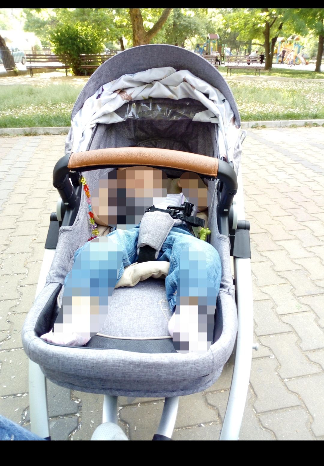 Количка 3в1 Чиполино Малта с подарък кош за кола и аксесоари.