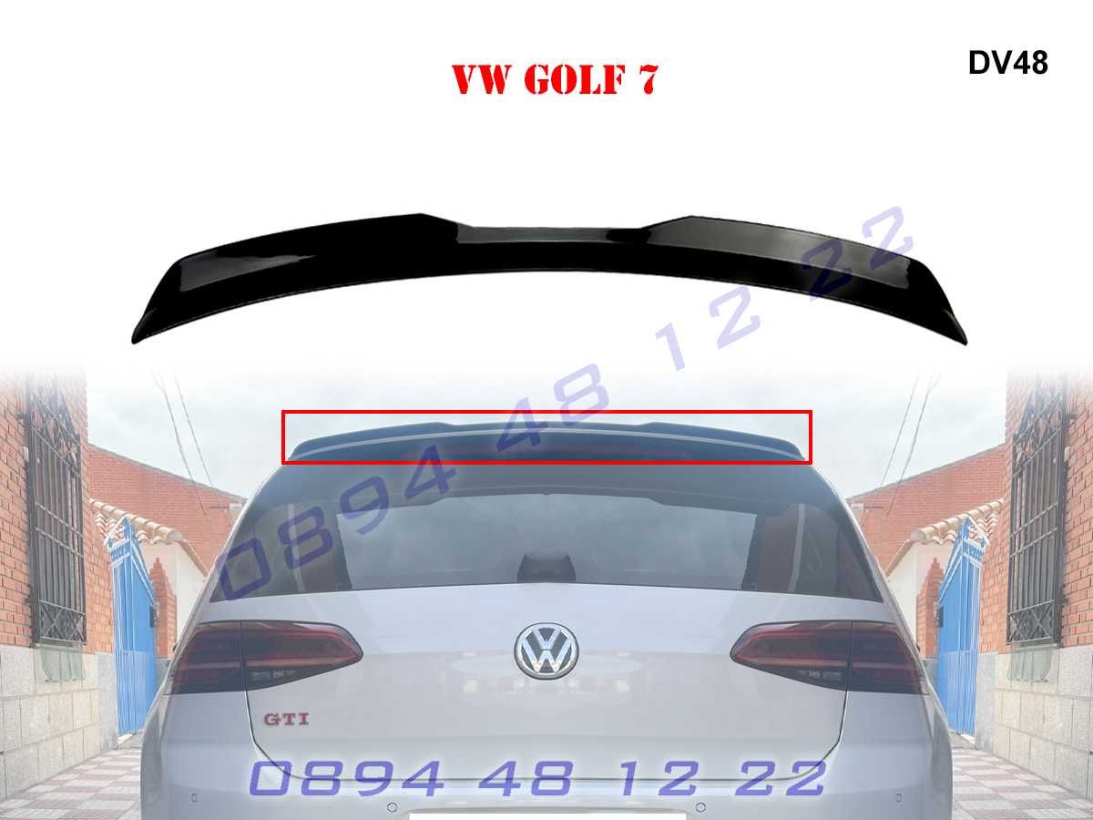 Тунинг Лип Спойлер Крило Багажник Капак VW Golf MK7 MK7.5 Голф 7 7.5