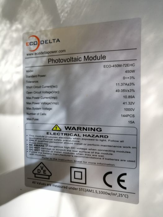 Panou solar CANADIAN SOLAR 450W HALF CUT monocristalin fotovoltaic
