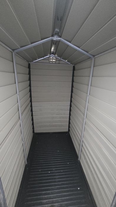 Magazie grădină Duramax EverMore 4x6, 102x165 cm gri, plastic,impecabi