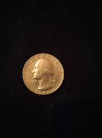 Moneda rară 1965 veche Quarter Dollar America USA