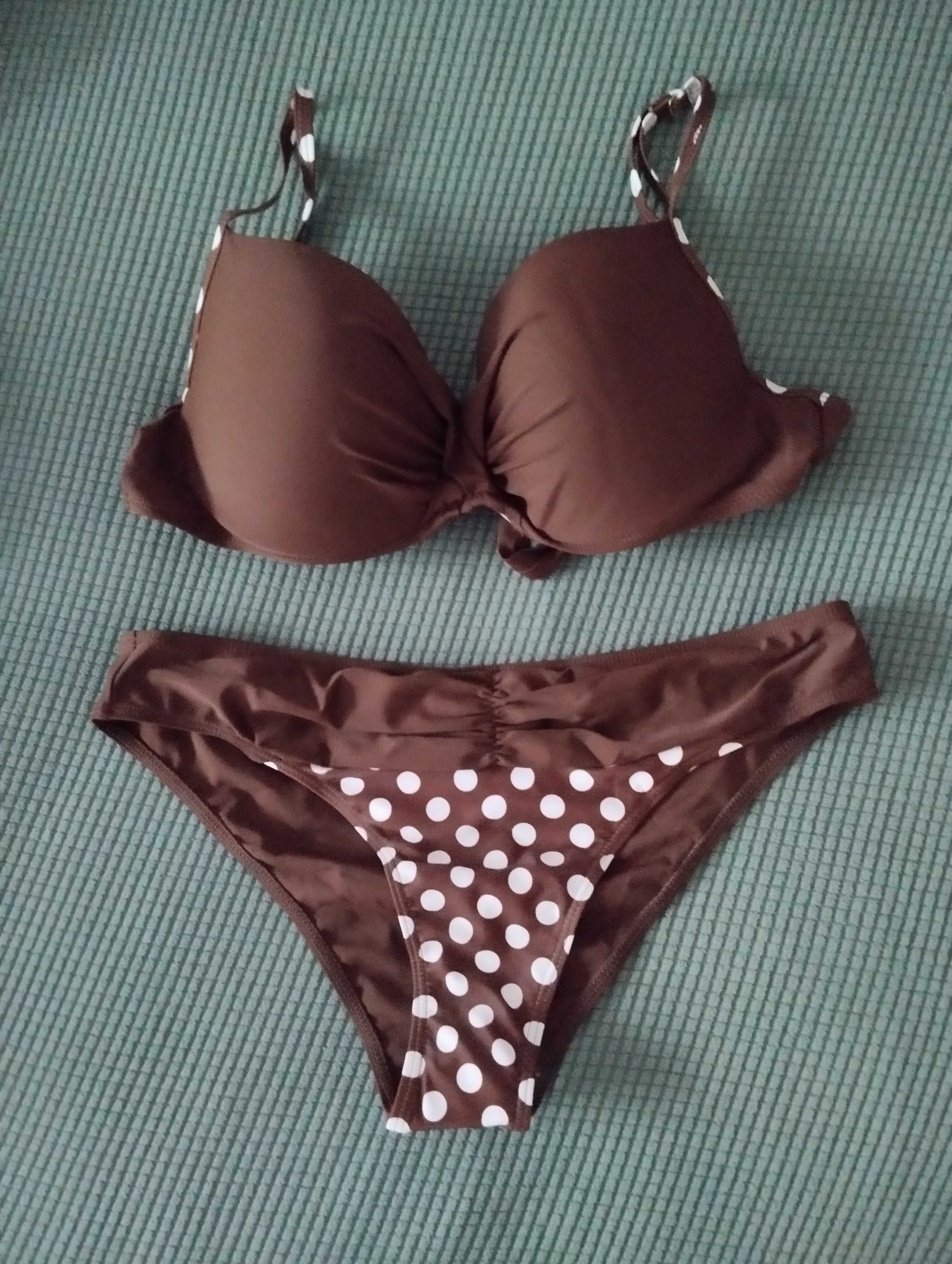 Кафяв дамски бански, XL