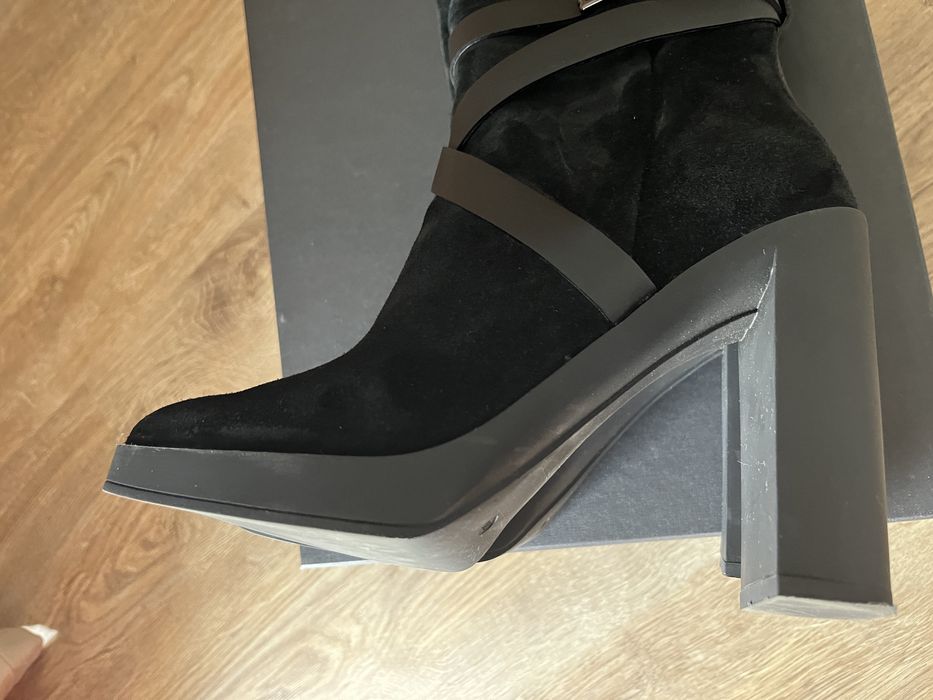 Cizme piele negre