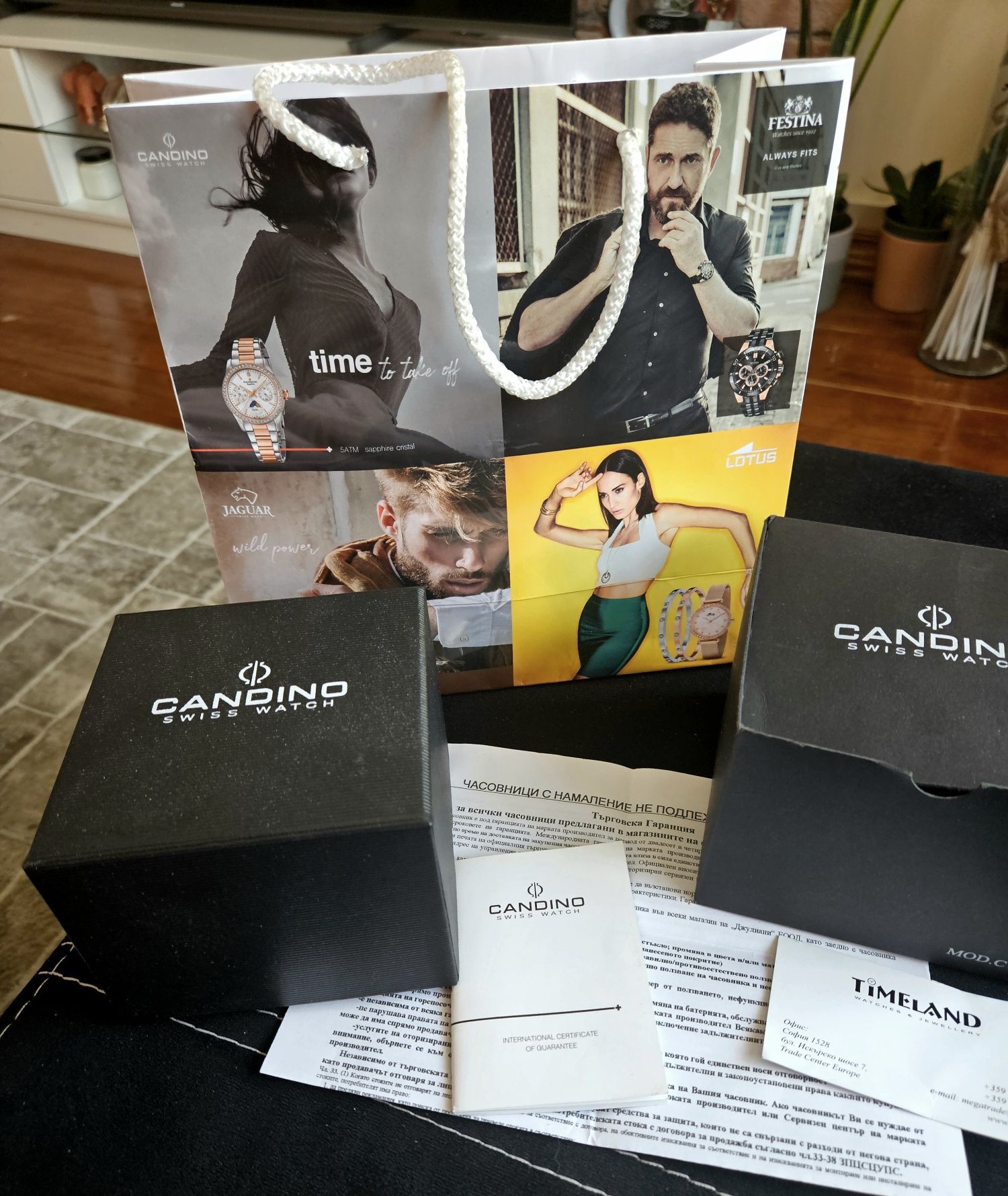 Candino Swiss made оригинален швейцарски часовник