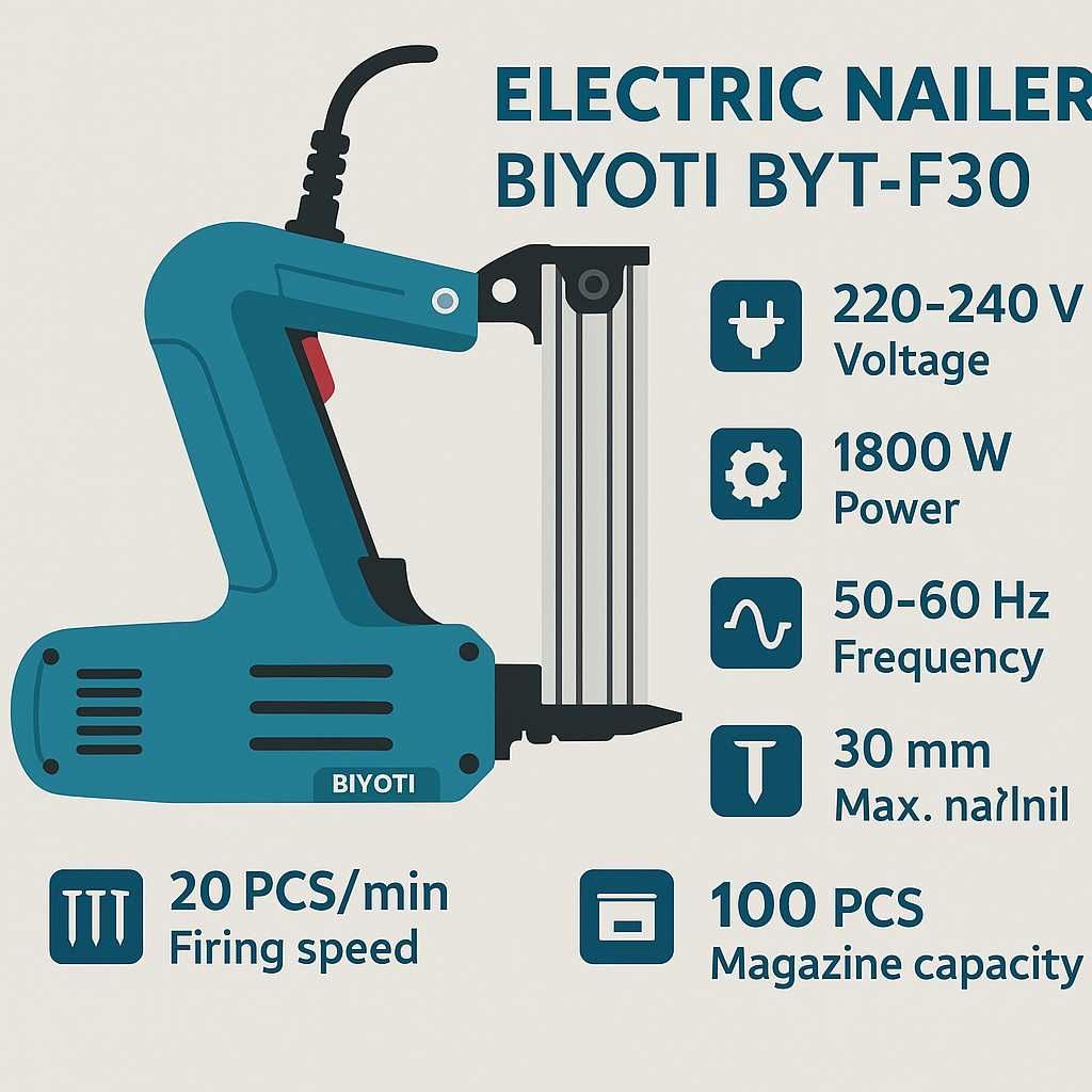 Электрический степлер BIYOTI 1500W BYT-F30 ART 2070