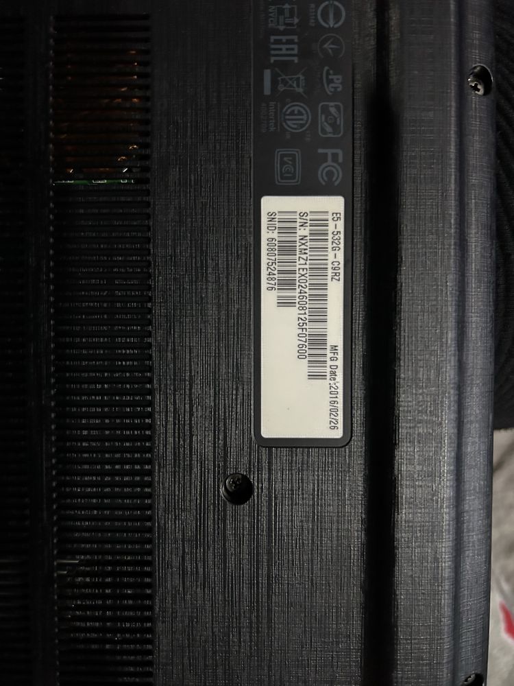 Лаптоп Acer Aspire E15 NVIDIA