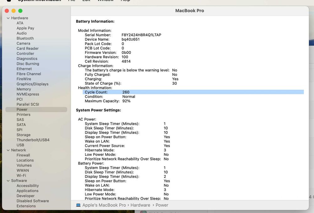 Macbook Pro 14" M1 Ssd 500gb Ram 16Gb Baterie 92%