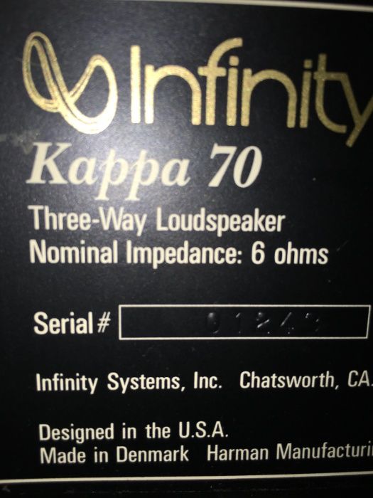 Boxe Infinity Kappa 70 vand