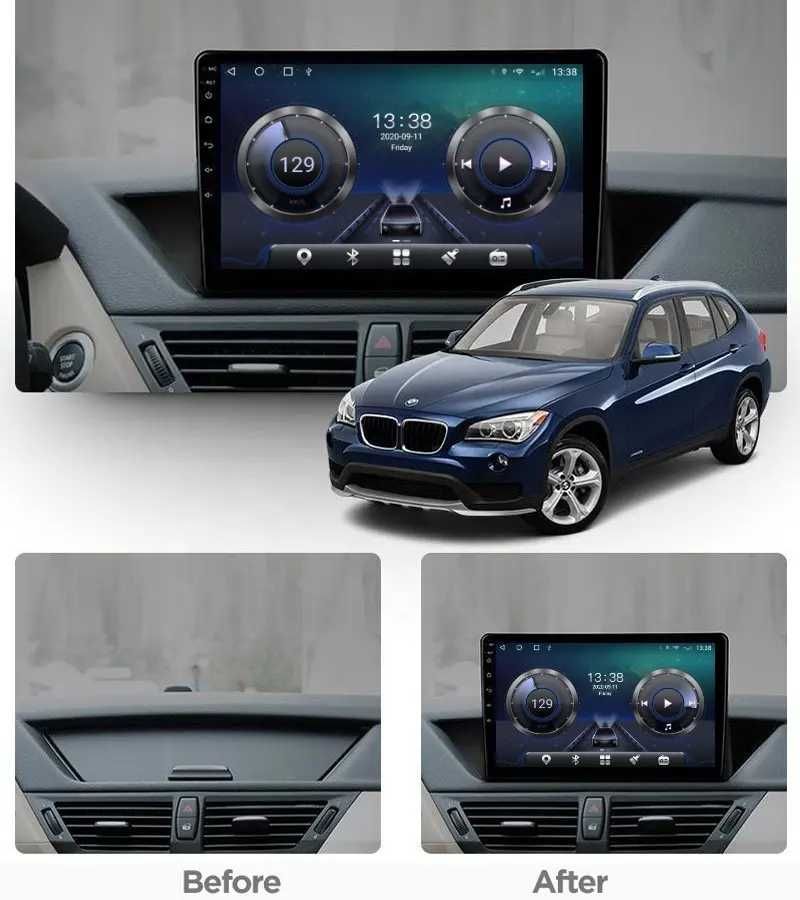 Мултимедия за BMW X1 Двоен дин Навигация дисплей плеър екран Android