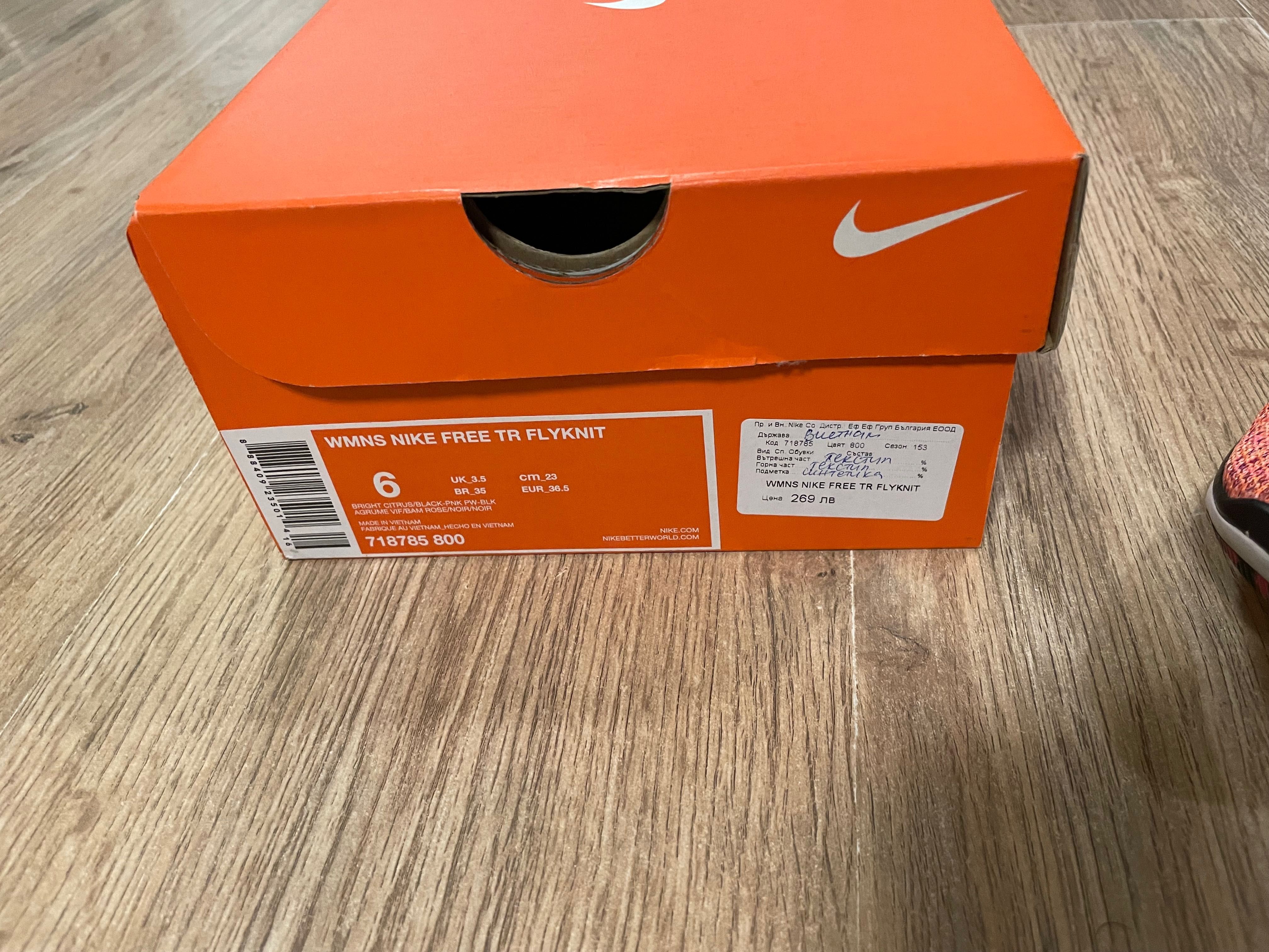 Оригинални дамски маратонки Nike Free TR Flyknit размер 36.5