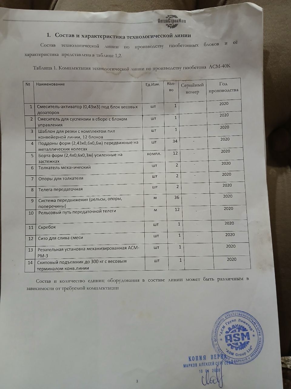 Газаблок ишлаб чикариш ускунаси
