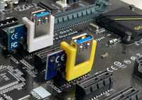 PCIe Riser lock clip. PCIe board lock. Accesoriu mining, crypto, rig