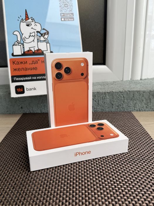 НОВ! 256Gb *ЛИЗИНГ* iPhone 17 Pro Max Cosmic Orange / Гаранция Айфон