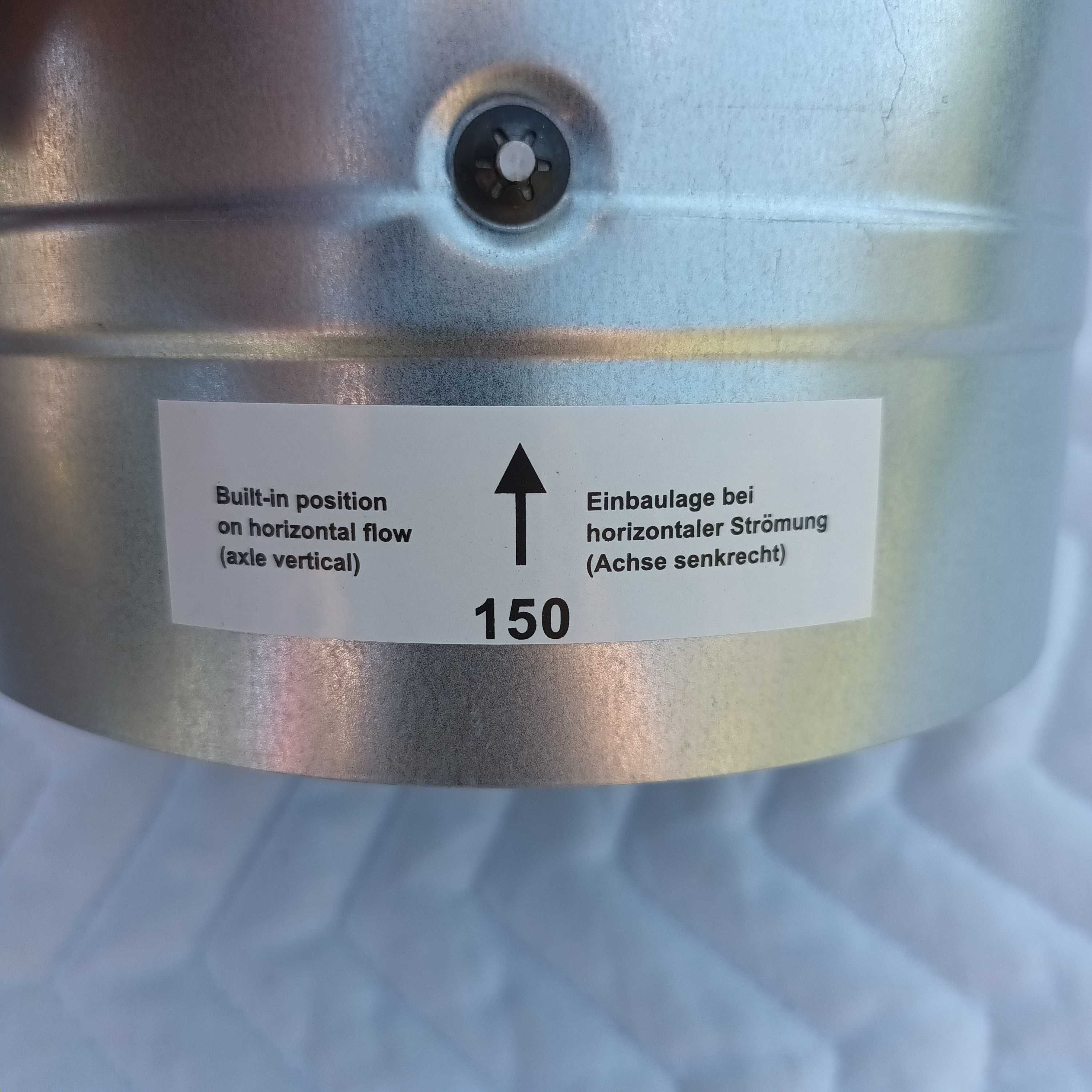 Clapeta anti-retur 150mm, evacuare centrala, aerisire etc...