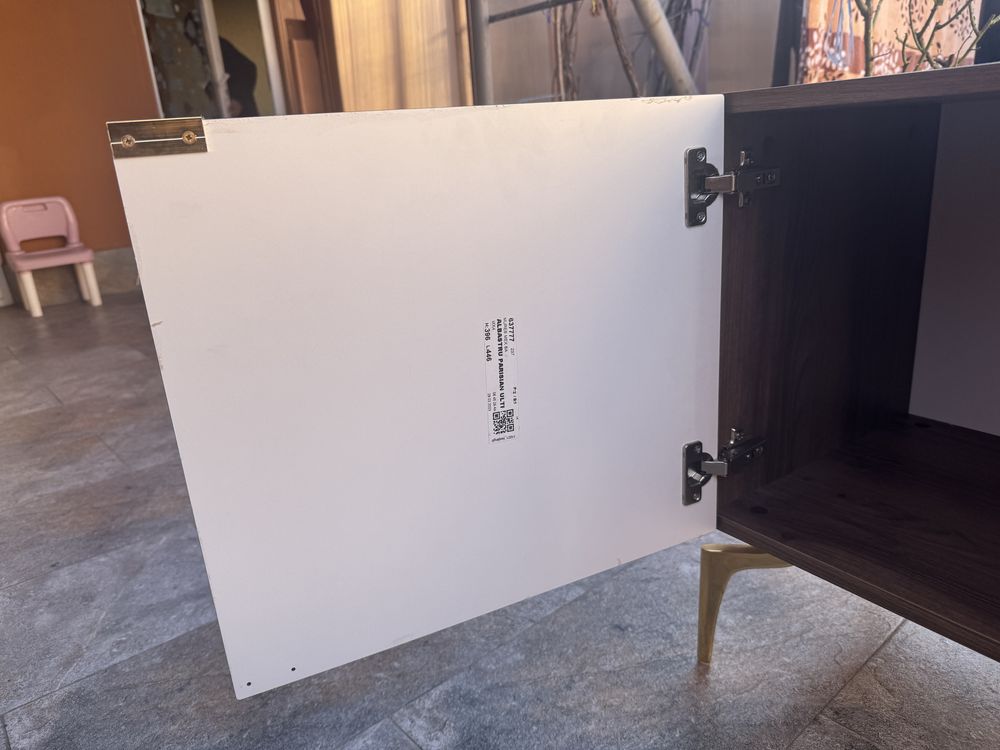 Comoda Tv Noua Mobexpert model Wave sertare amortizor nuc albastru
