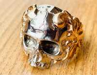 Inel aur 18 k Memento Mori Skull Italia designer Vlad Glynin