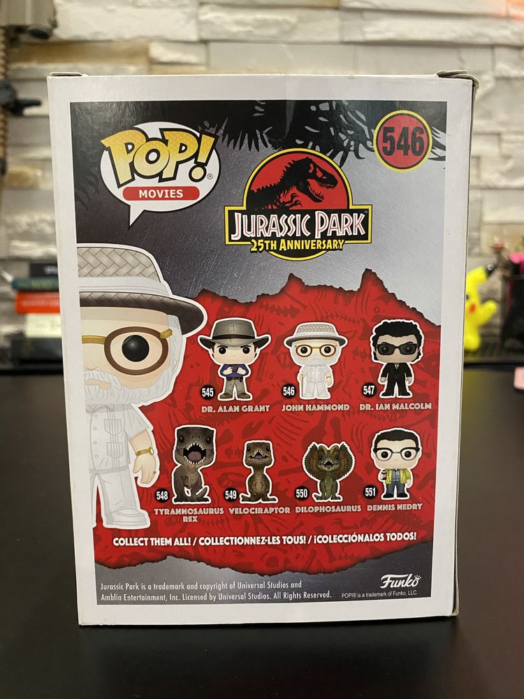 Figurina Funko POP! Jurassic Park ‘John Hammond’ #546 25th Anniversary