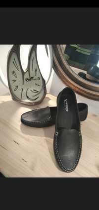 Mocasini piele de culoare neagra, mărimea 38