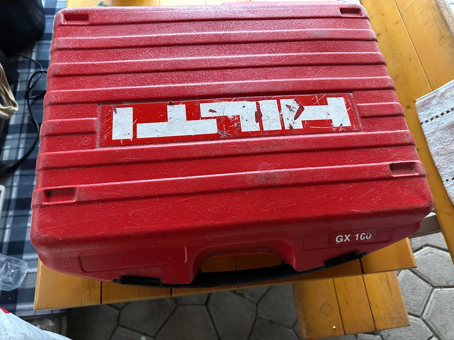 pistol Hilti gx 100 cutie, gaz si cuie