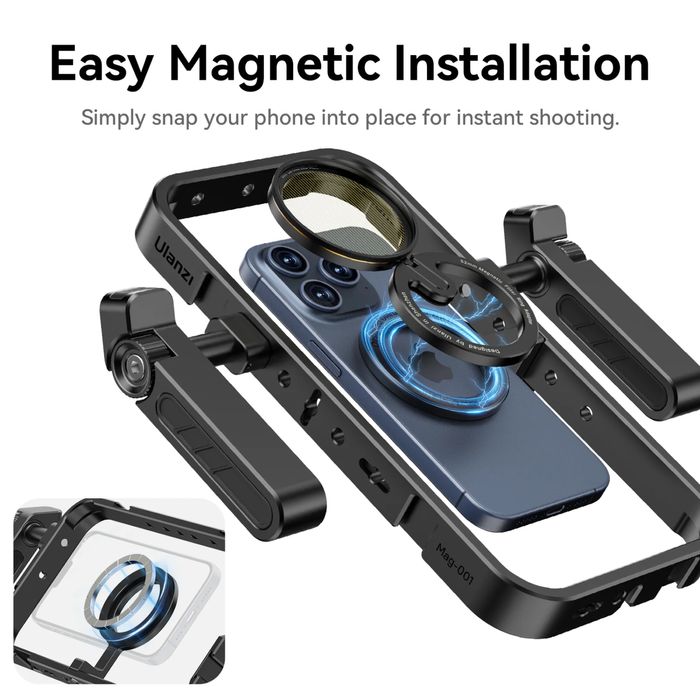 Кейдж магсейф Ulanzi MG-001 Magnetic smartphone cage / video rig