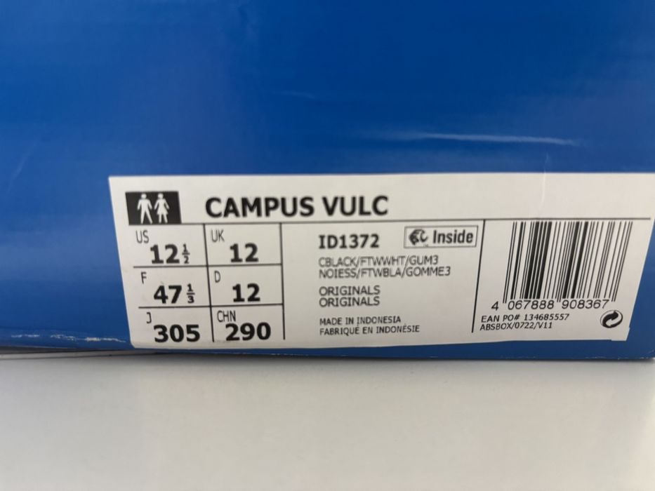 Adidas Campus Vulc,47 1/3