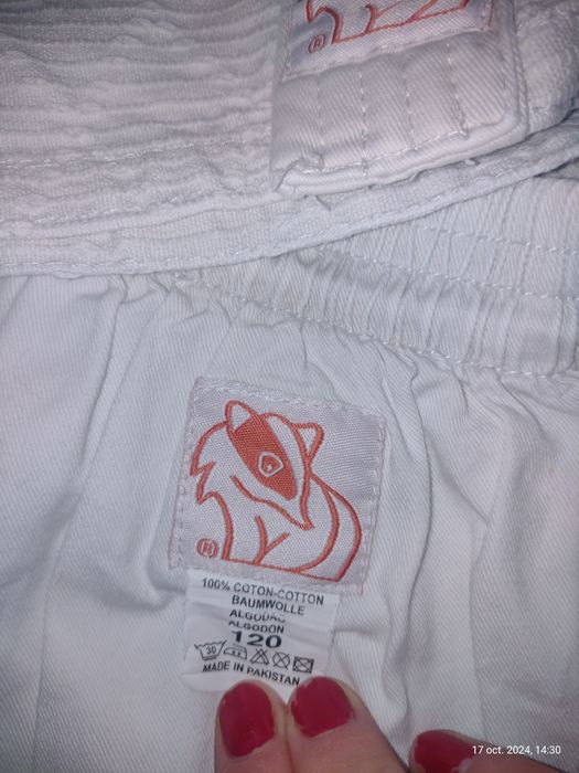 Costume de karate, judo.