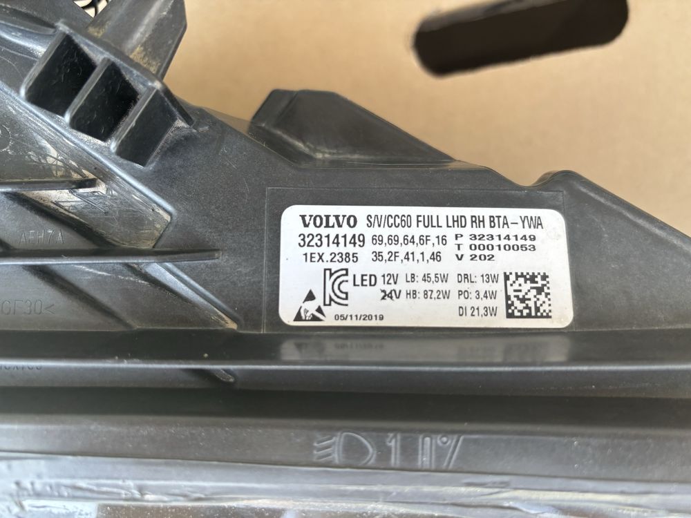 Faruri Volvo s60/v60 2019