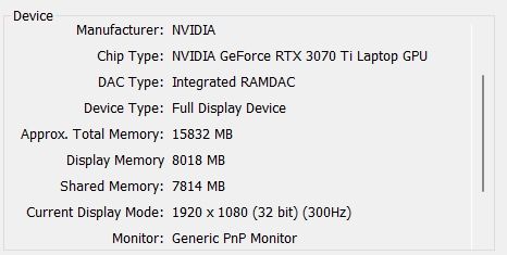 Геймърски лаптоп ASUS ROG RTX 3070ti AMD 6800H 300Hz Strix G15 G513RW